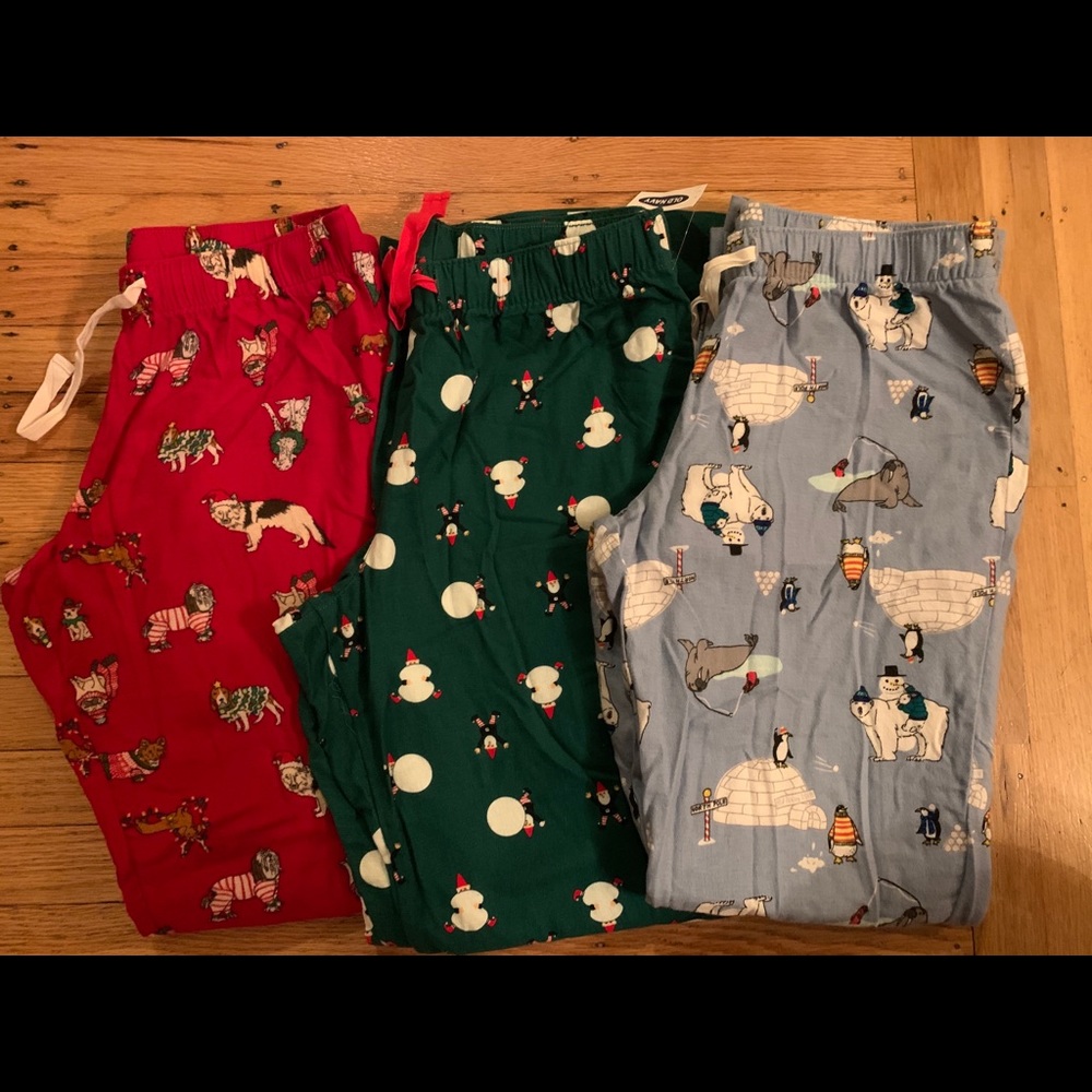 Set of 3 Old Navy Holiday sleep pants